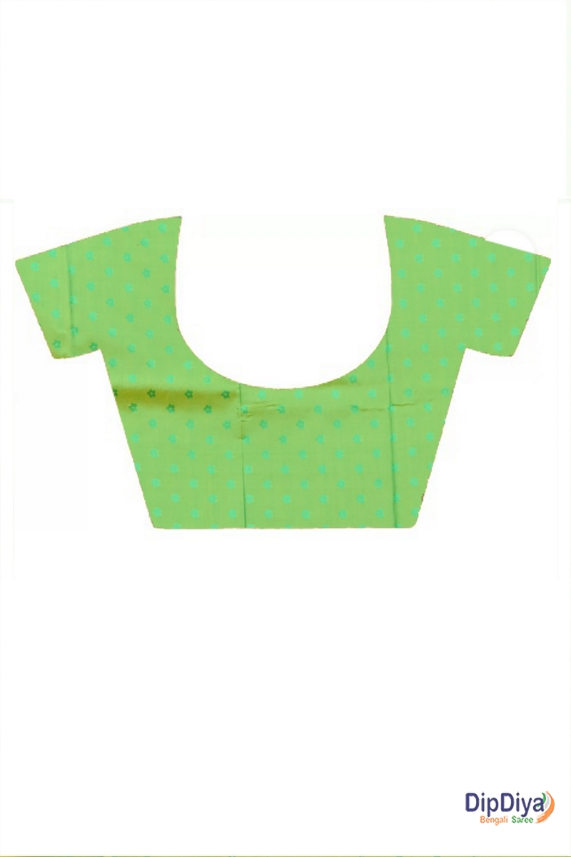 Green Cotton Silk Parosha Kathan Saree (508)